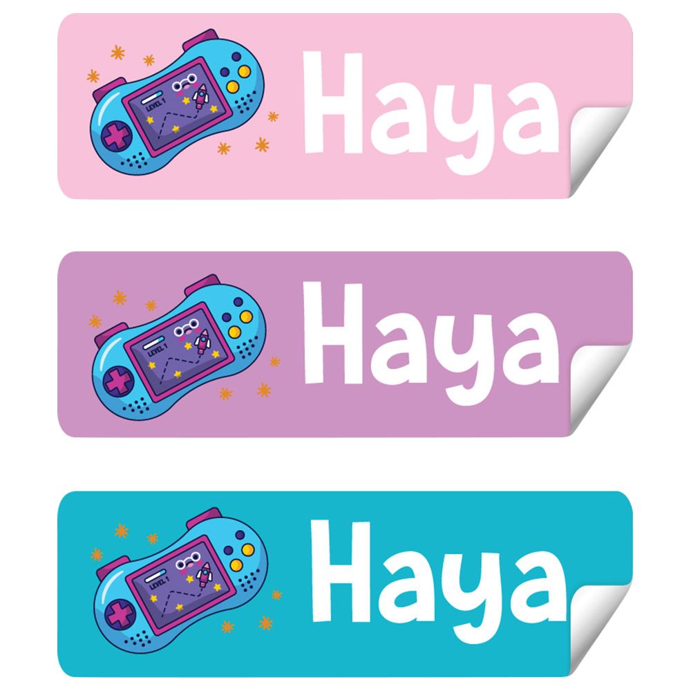 Twinkle Hands - Personalized Waterproof Labels - Video Game Girls