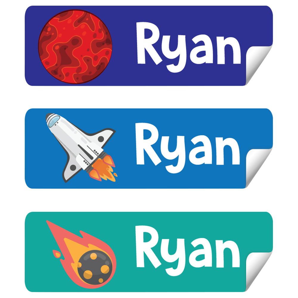 Twinkle Hands - Personalized Waterproof Labels - Mars Lovers