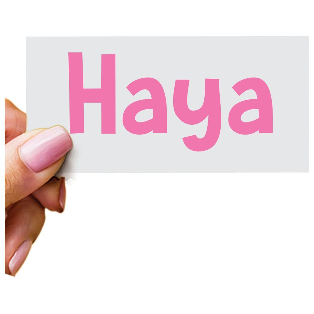 Twinkle Hands - Personalized Name Decal-Sticker - Light Pink 