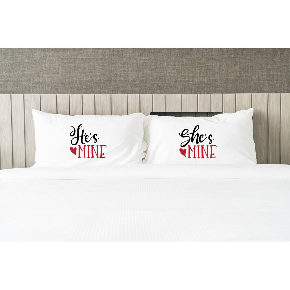 Twinkle Hands - Couple Pillowcases - He's Mine, She's Mine