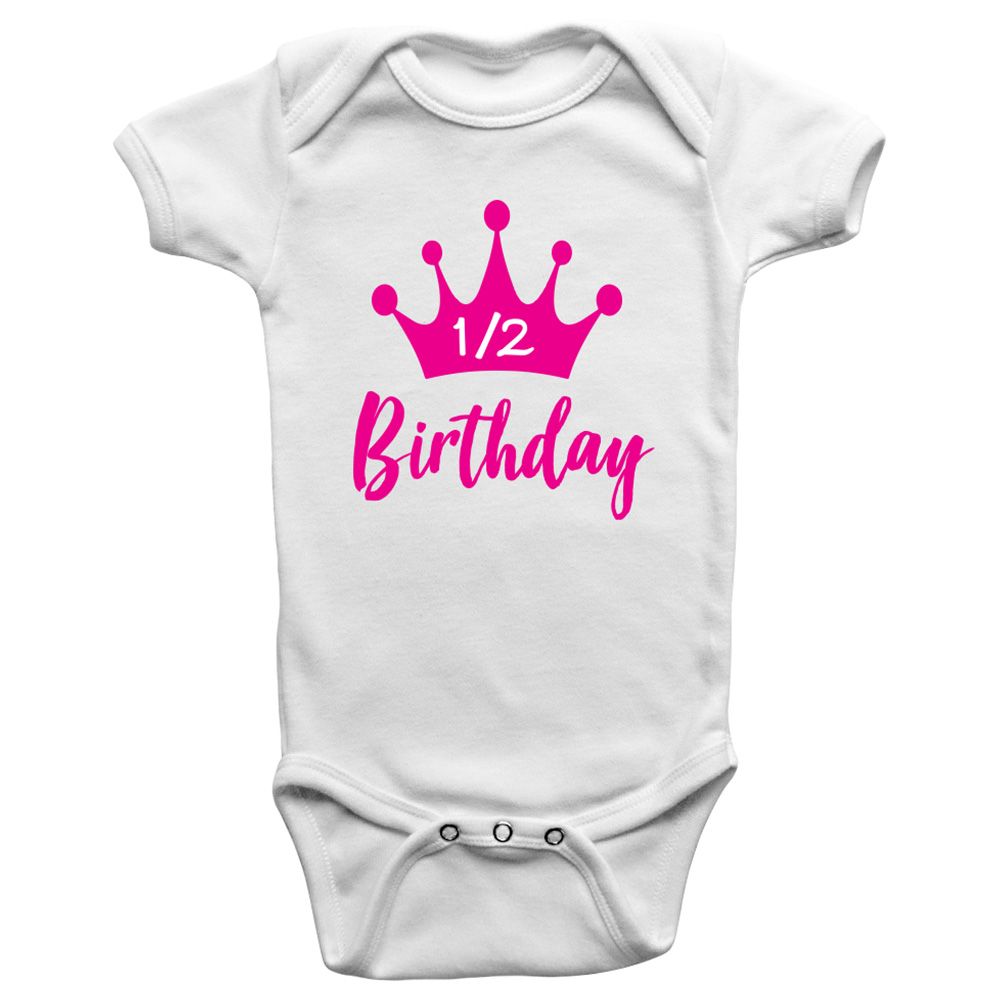 Limited Edition - Half Birthday Princess Onesie Bodysuit