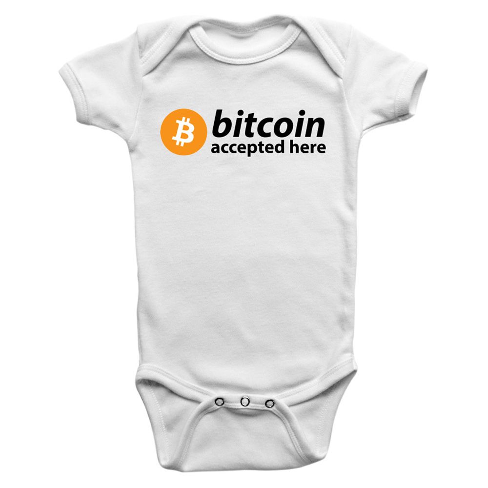 Limited Edition - Bitcoin Accepted Here Onesie Bodysuit