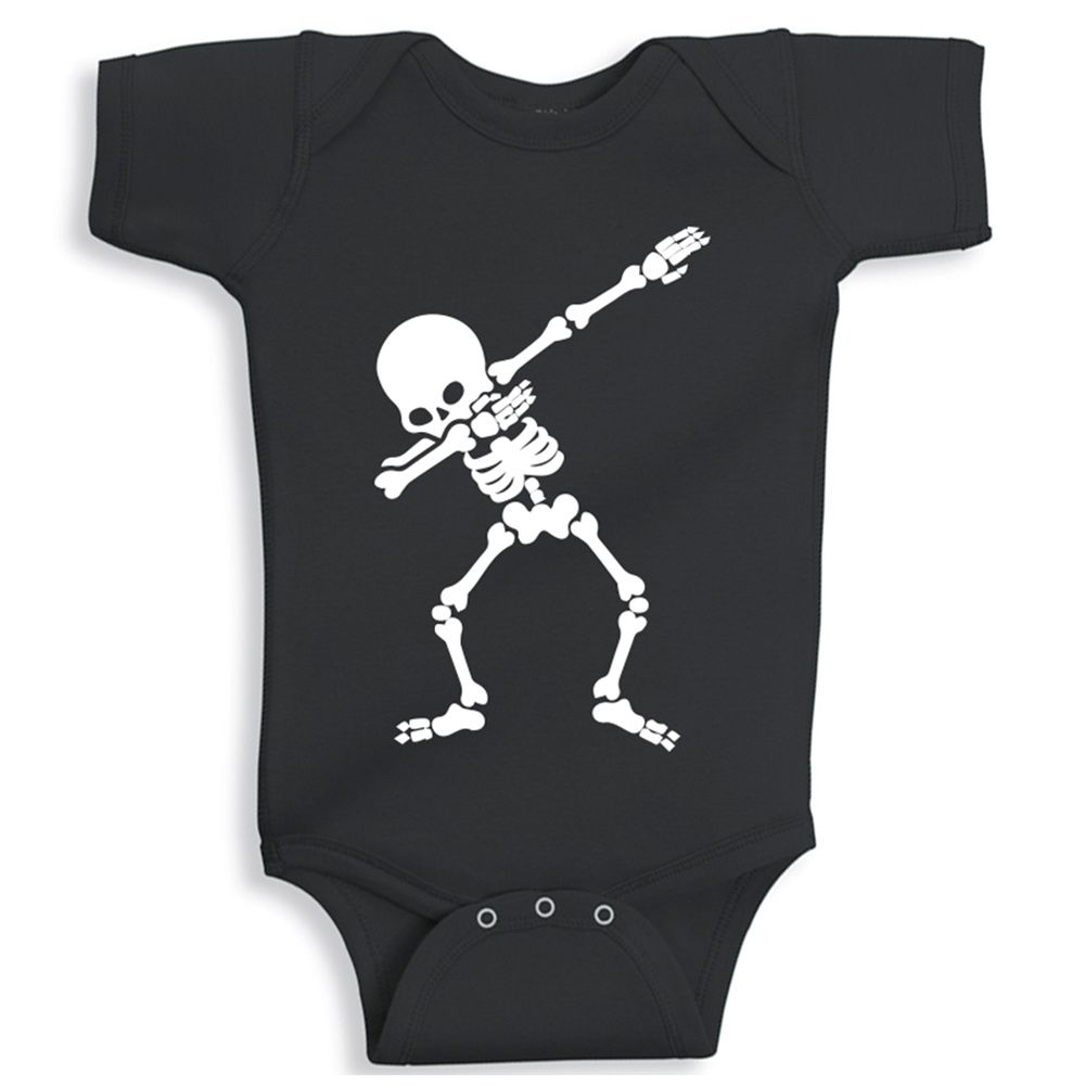 Twinkle Hands - Dancing Skeleton Onesie - Black