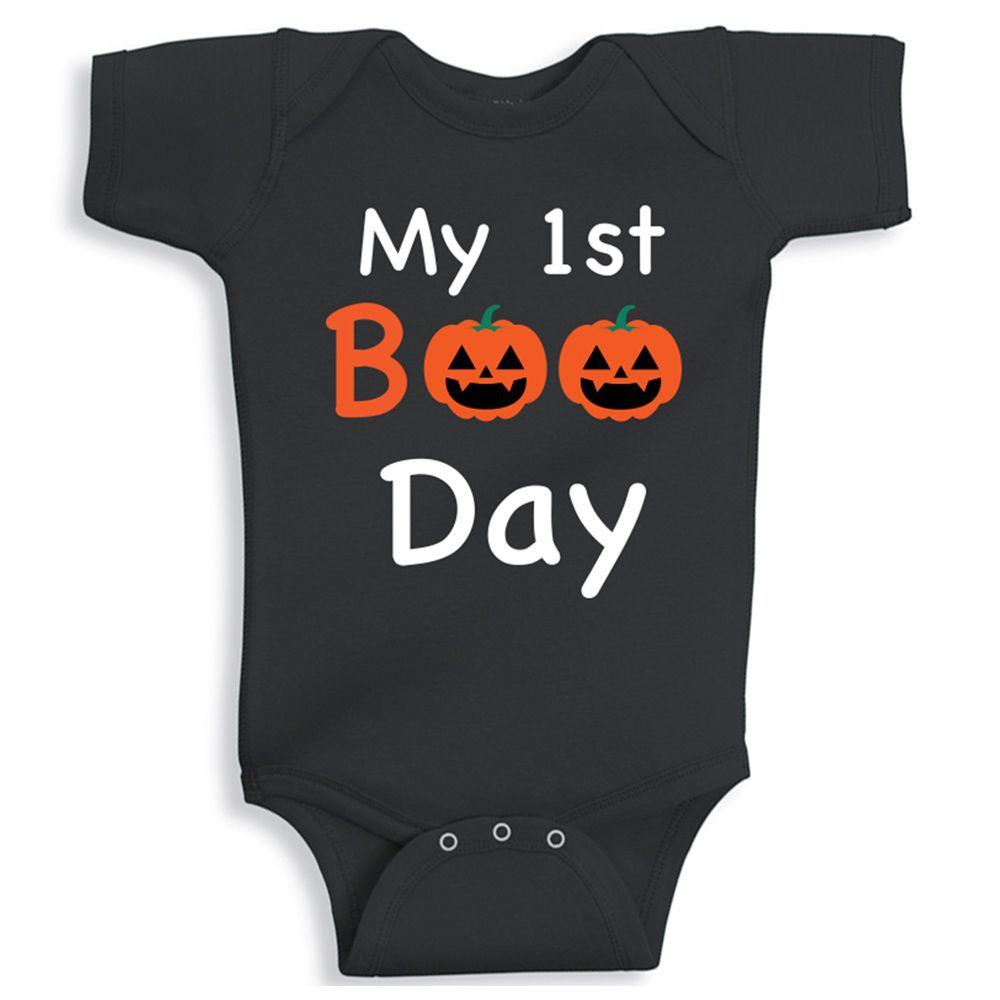 Twinkle Hands - My first Boo Day Onesie - Black