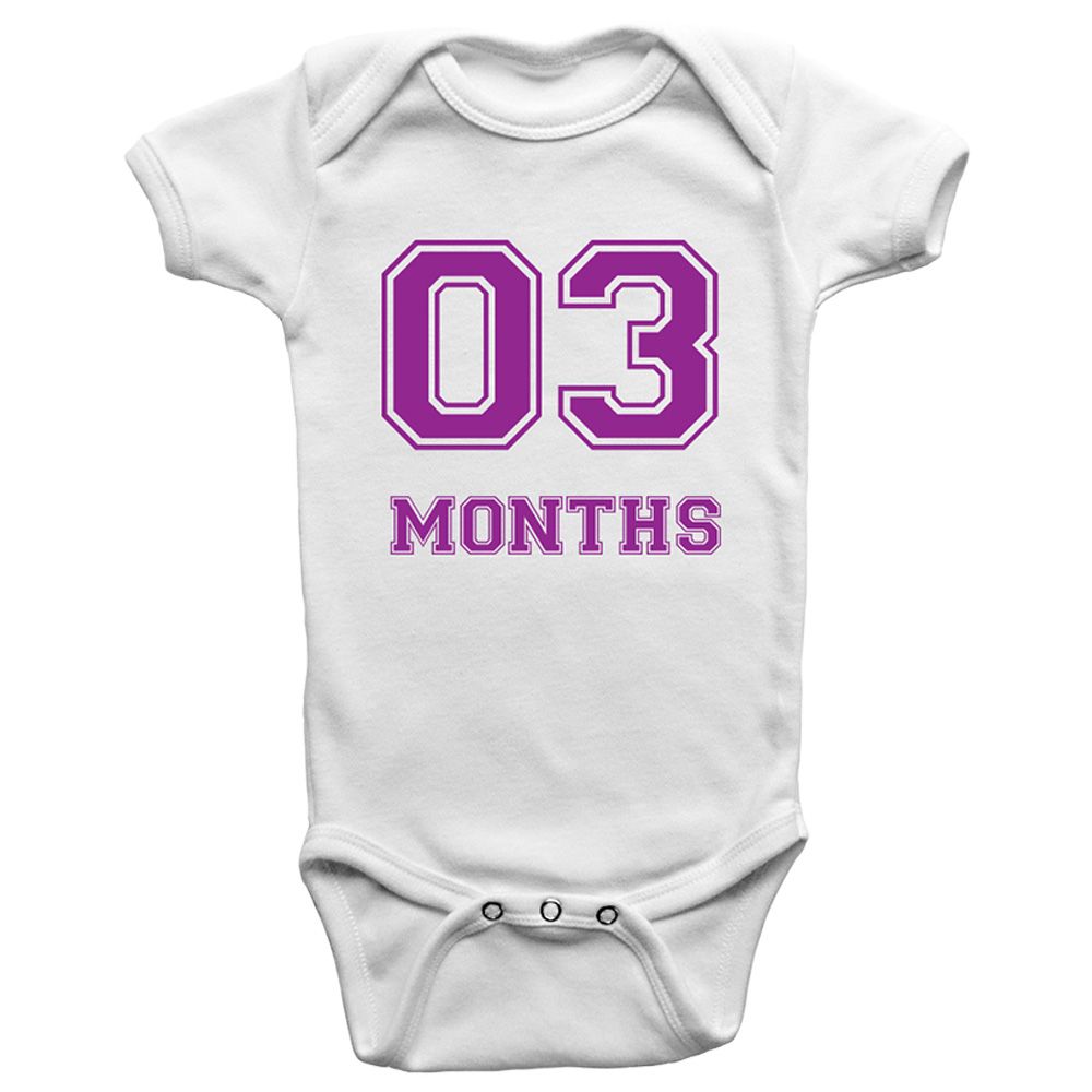 Limited Edition - Three Months Onesie Bodysuit - Violet