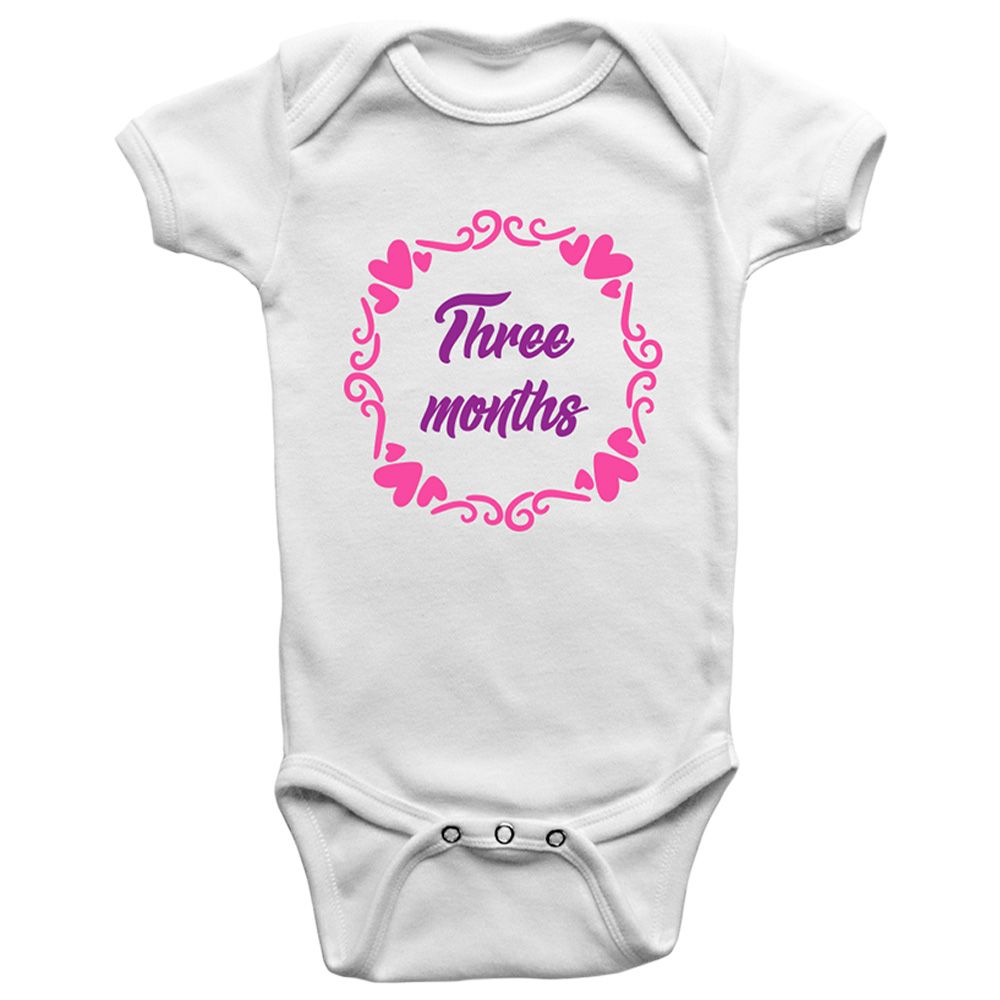 Limited Edition - Three Months Onesie Bodysuit - Pink