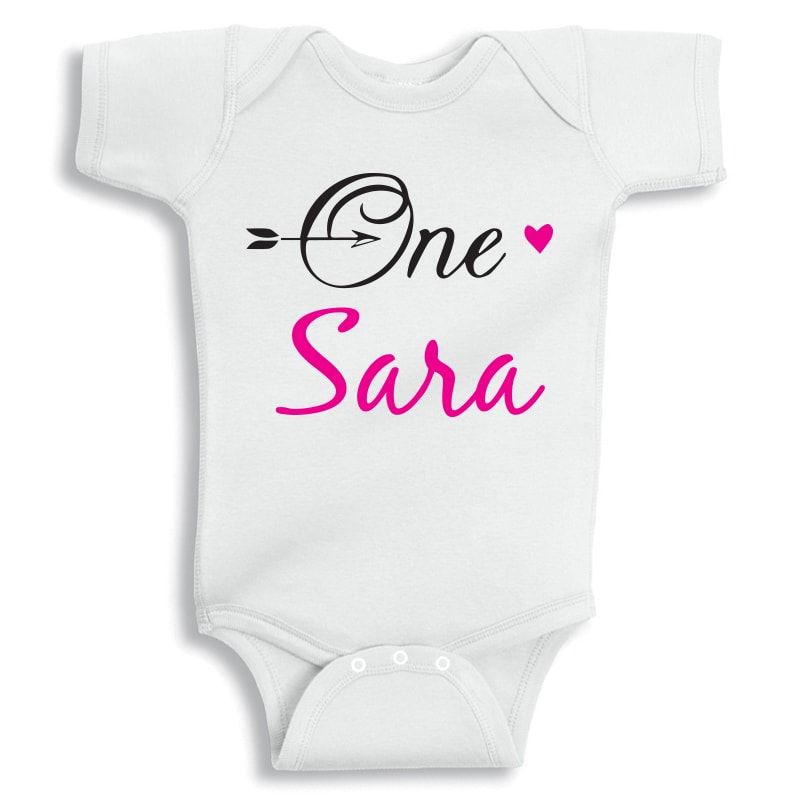 Twinkle Hands - Birthday Girl Arrow - Personalised Onesie