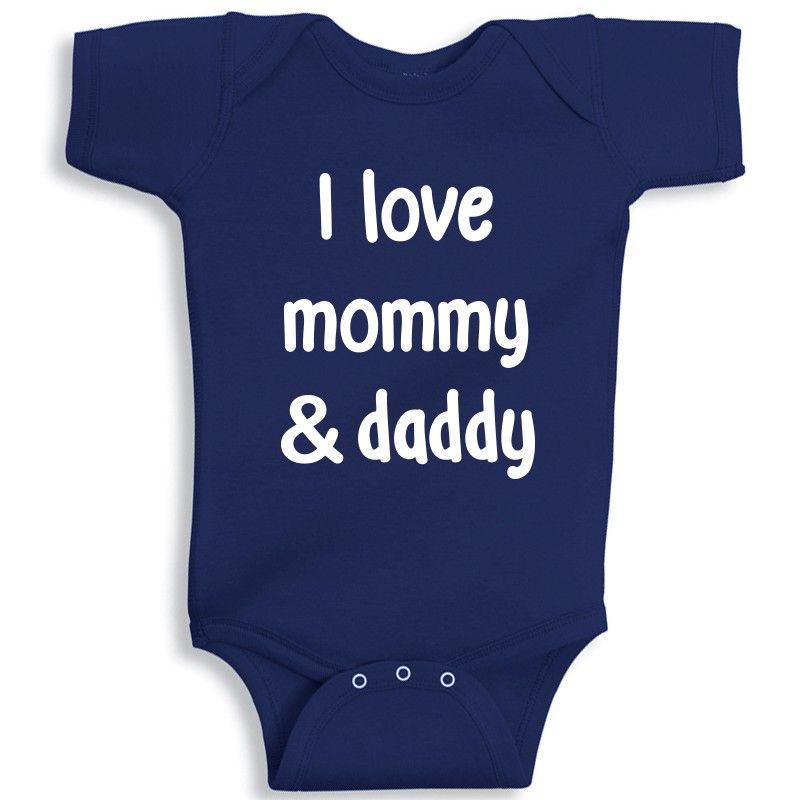 Twinkle Hands - Navy Blue Personalised Baby Onesie