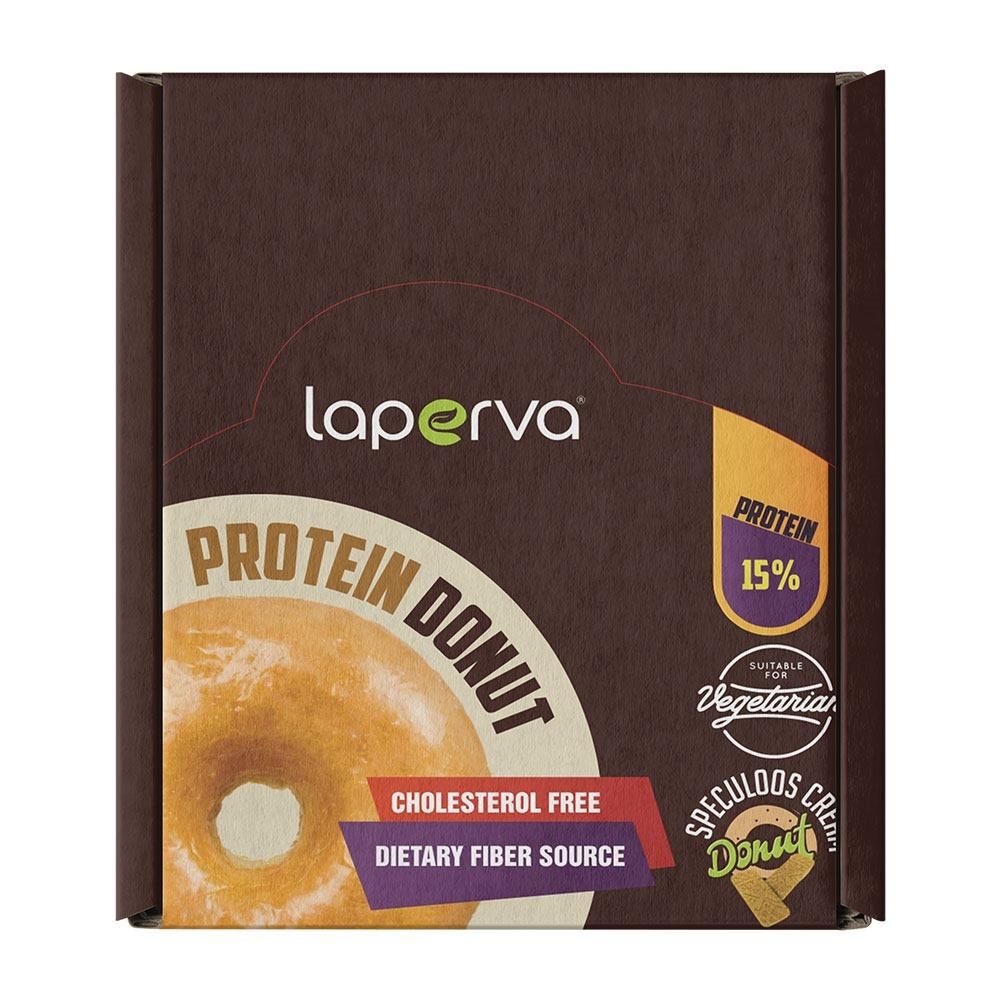 Laperva Protein Donut, Speculoos, Box of 20 Pieces, Gluten-Free, No Added Sugar