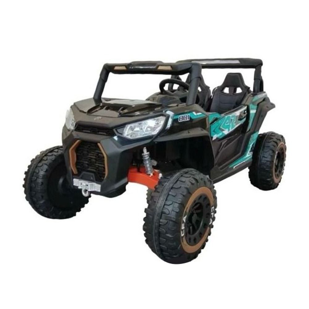 Megastar - 4X4 Midnight Ranger Electric Ride On XL SUV - Black - 12V