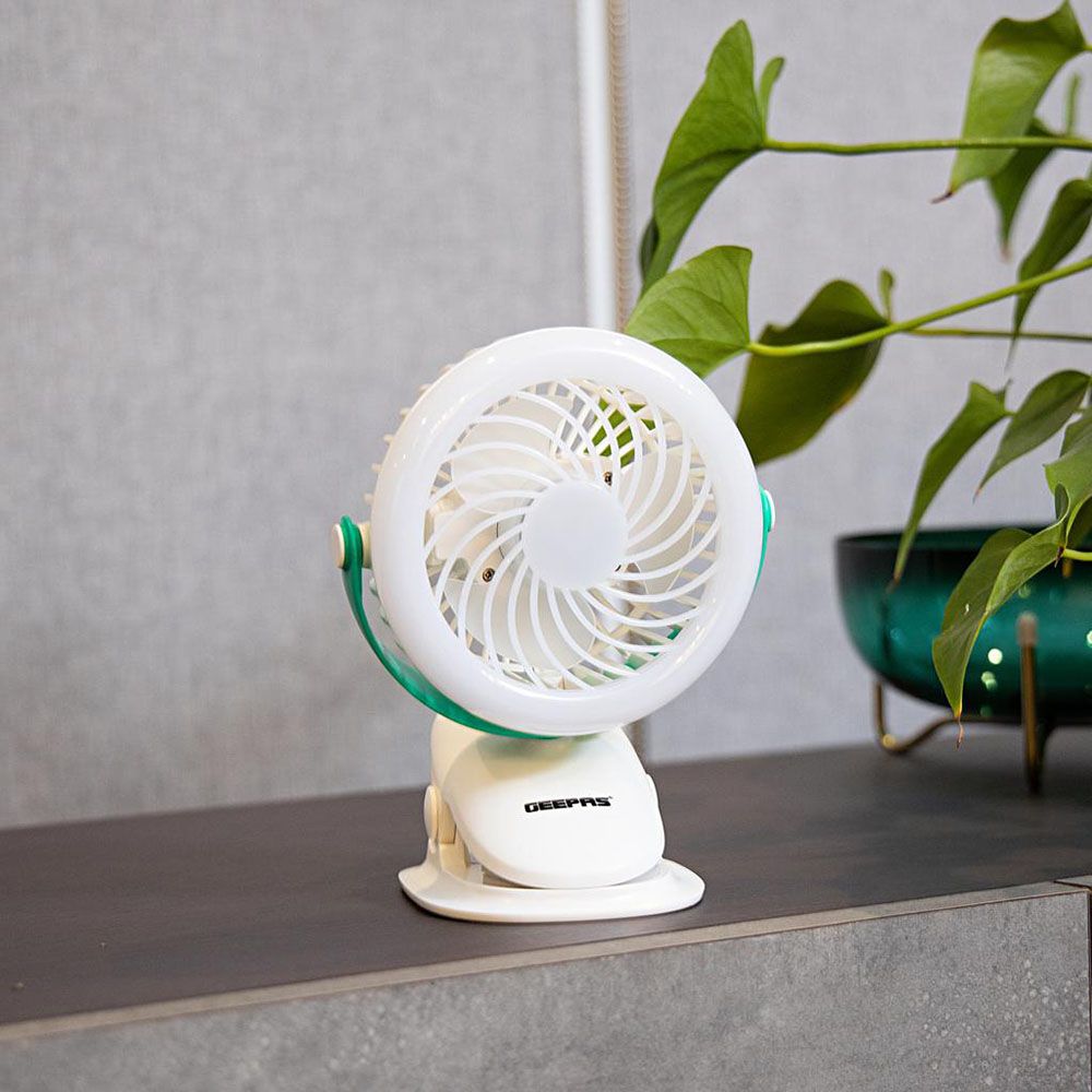 Geepas - 2-in-1 Rechargeable Convertible Table Fan 1200 MAH