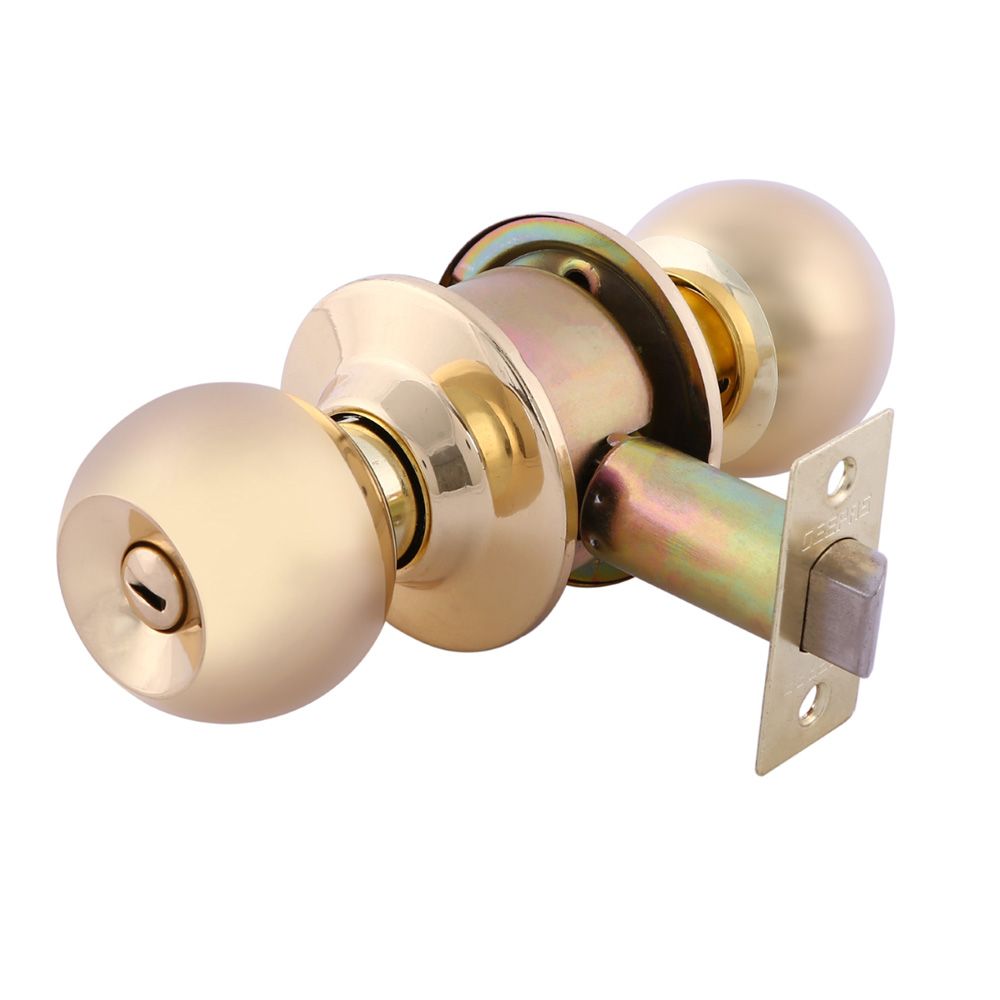 Geepas - SS Cylindrical Lock Gold Plated - Security Lock