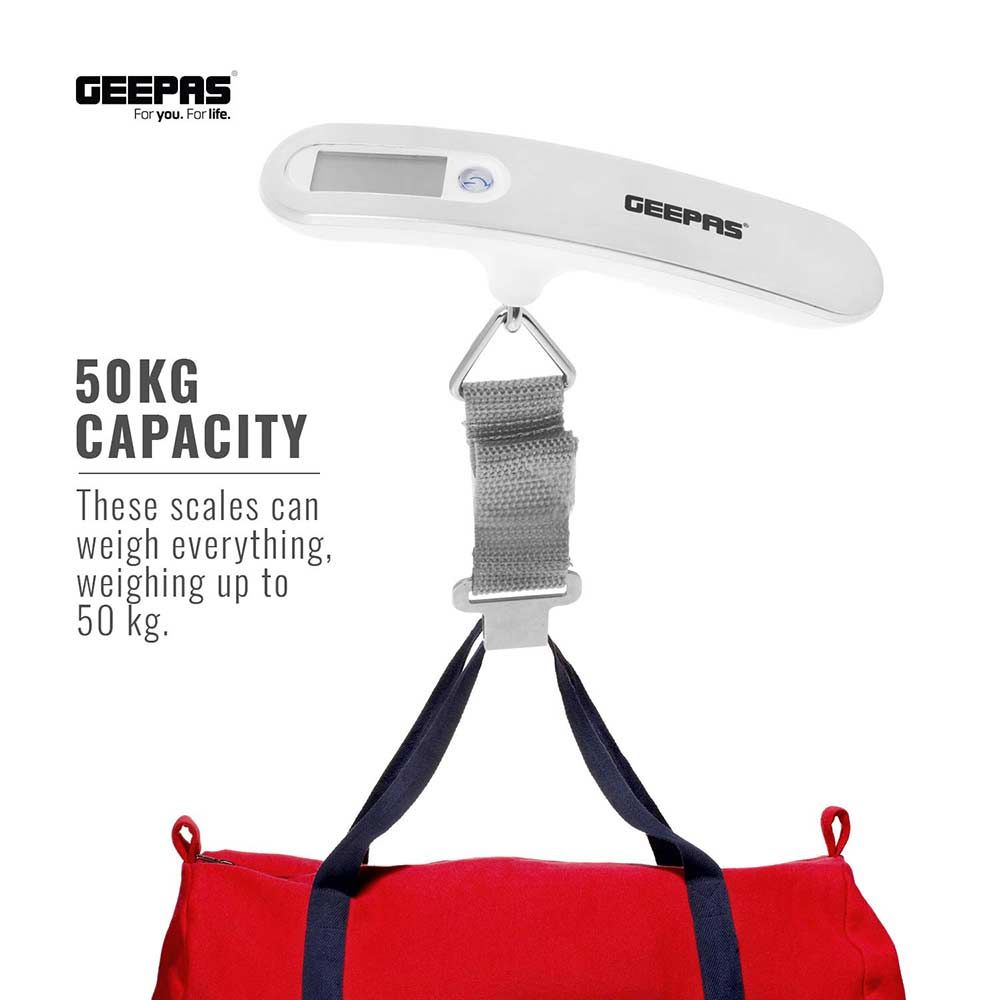 Geepas - Luggage Scale - 50 Kg Maximum Capacity