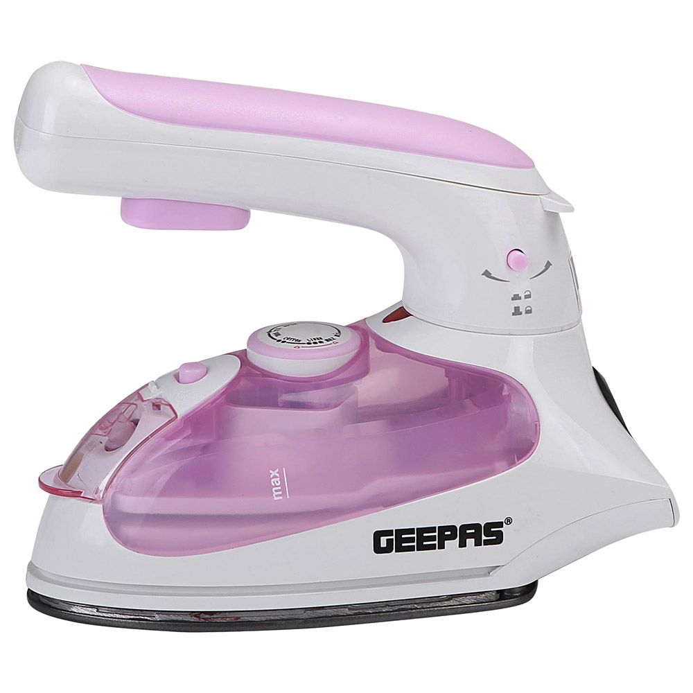 Geepas - 1000W Dry Iron with Foldable Handle