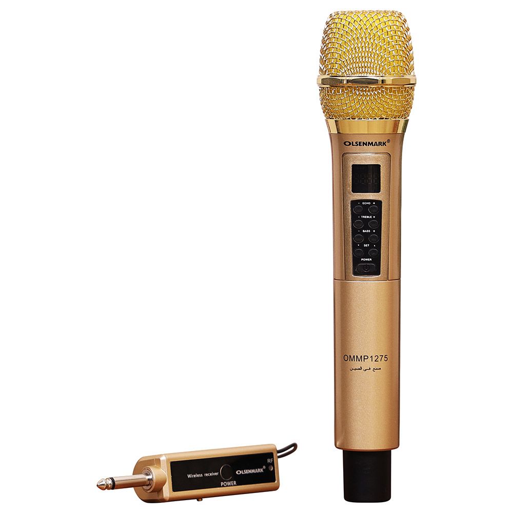 OLSENMARK - Professional Dynamic Wireless Microphone - Gold