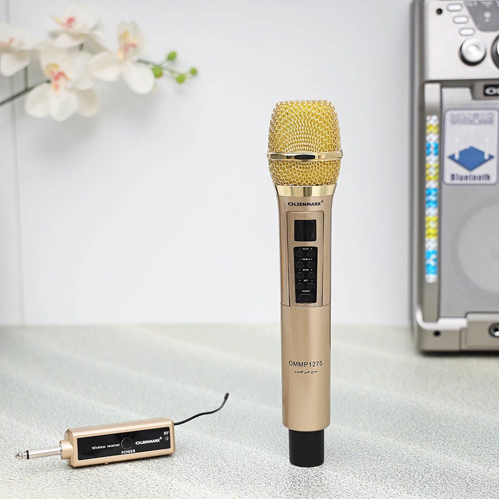 OLSENMARK - Professional Dynamic Wireless Microphone - Gold