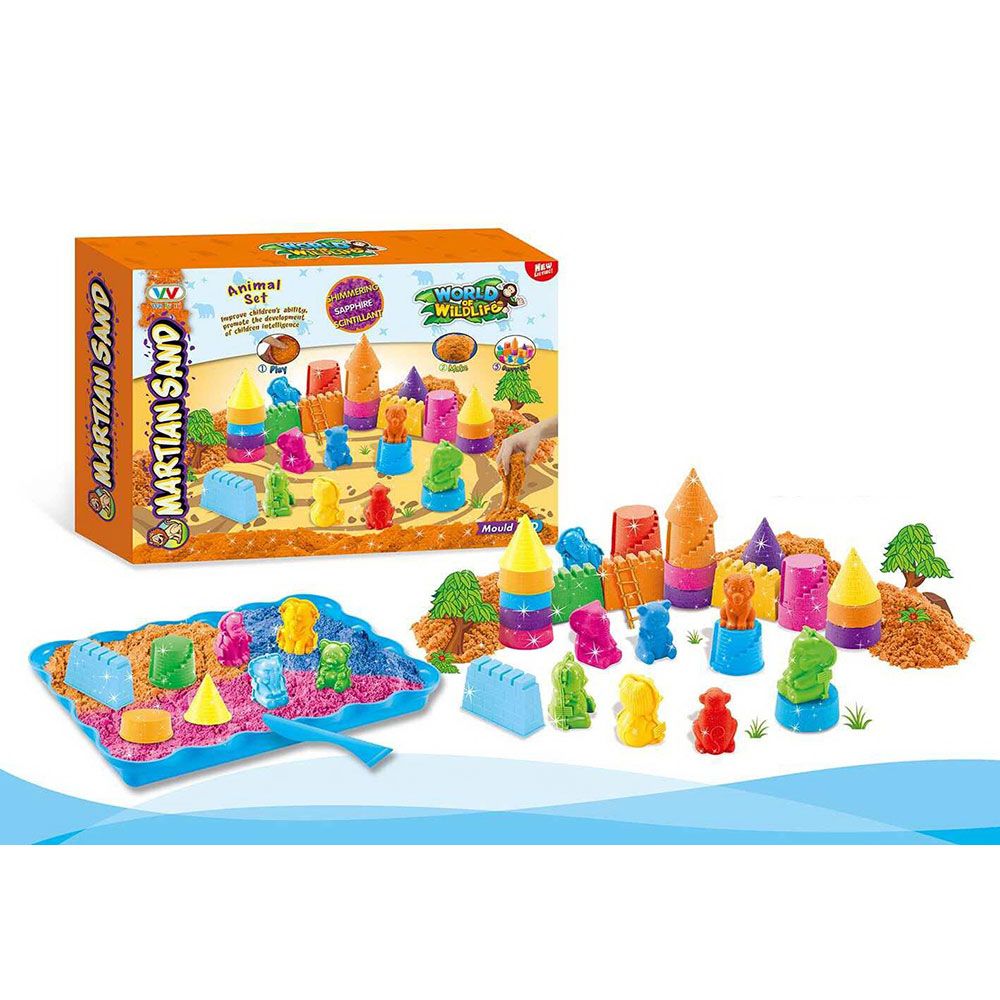 WLN Martian Sand World Of Wildlife Animal Set 3D Magic Sand