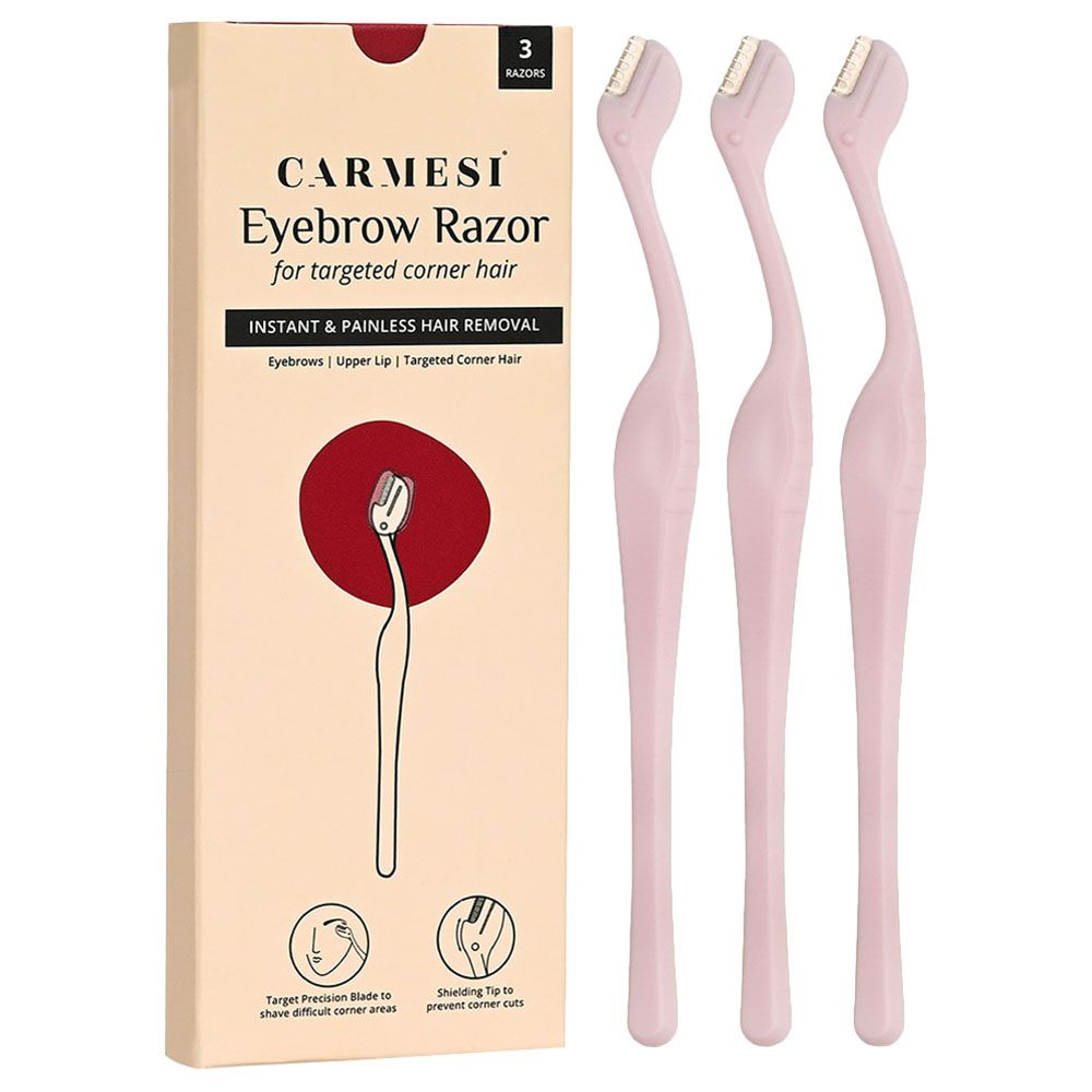 Carmesi - Eyebrow Razor - Purple - 3pcs