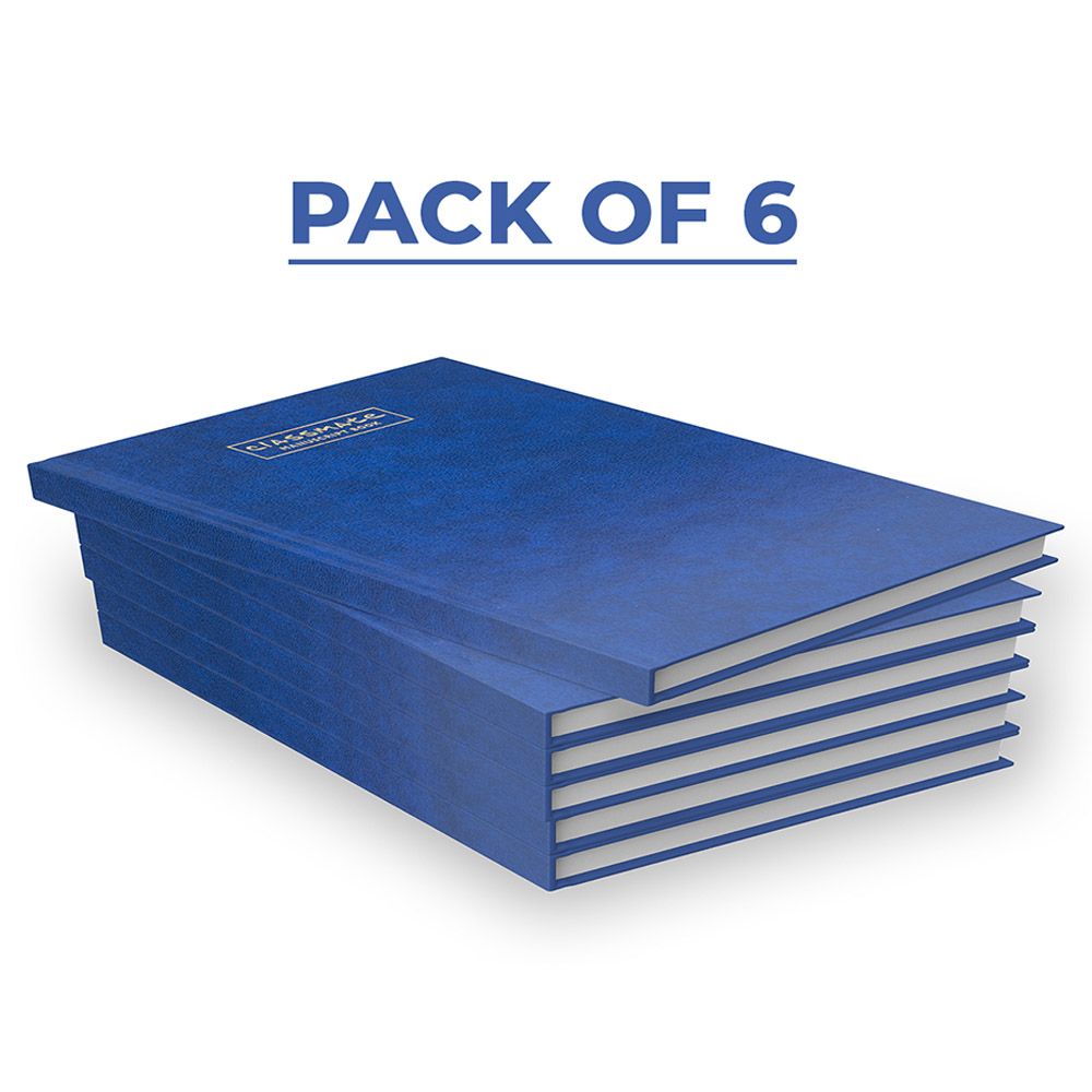 Classmate - Manuscript Book 192 Pages Pack of 6 Blue