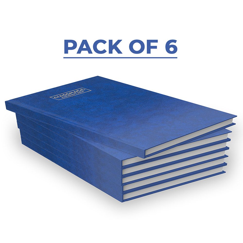 Classmate - Manuscript Book 288 Pages Pack of 6 Blue