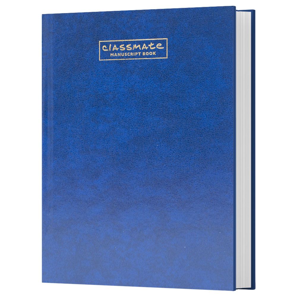 Classmate - Manuscript Book Regular 384 Pages Pack of 4 Blue