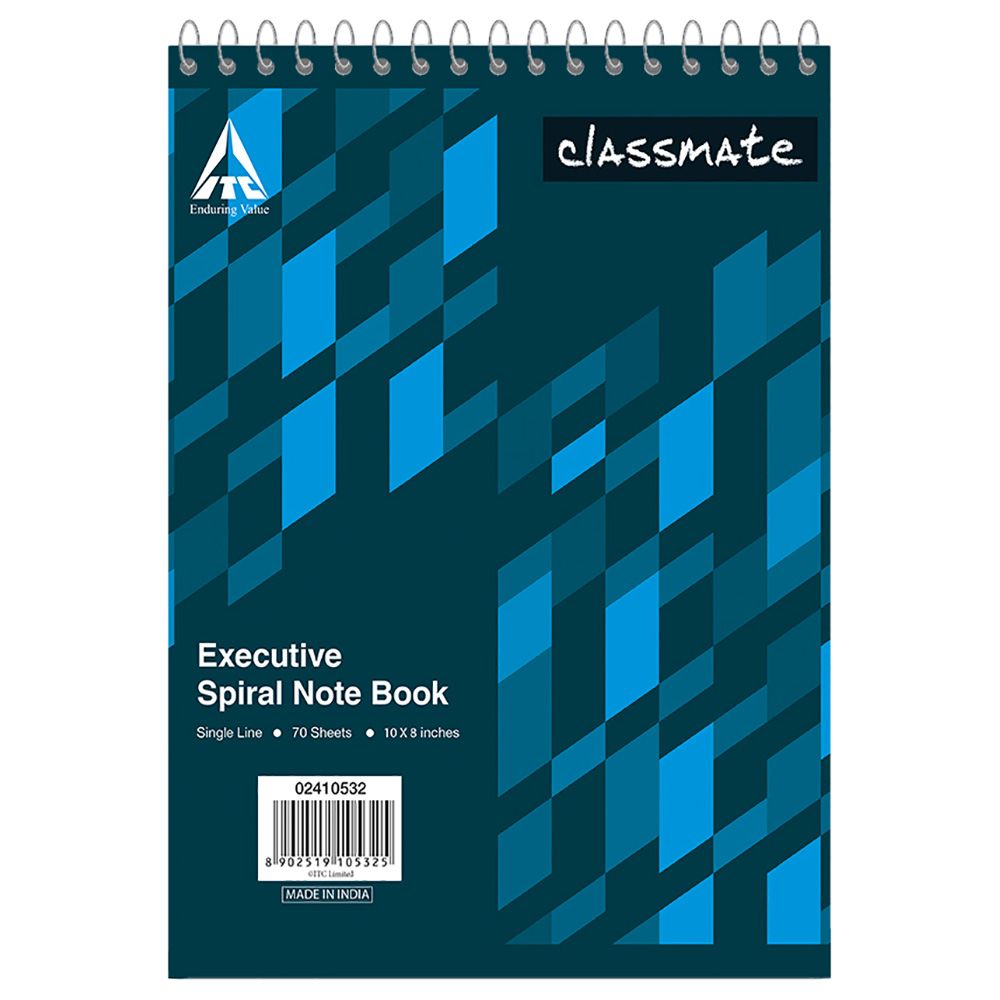 Classmate - Executive Notebook 140 Pages Pack of 5 Blue