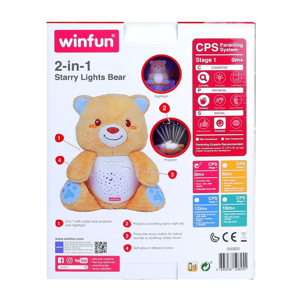 Winfun - 2-in-1 Starry Lights Bear