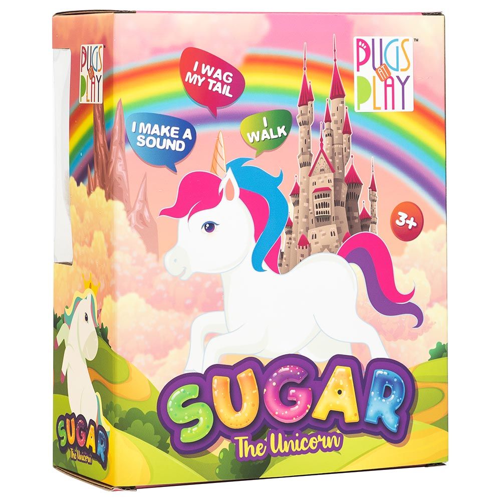 Pugs At Play - Sugar The Unicorn - Cream