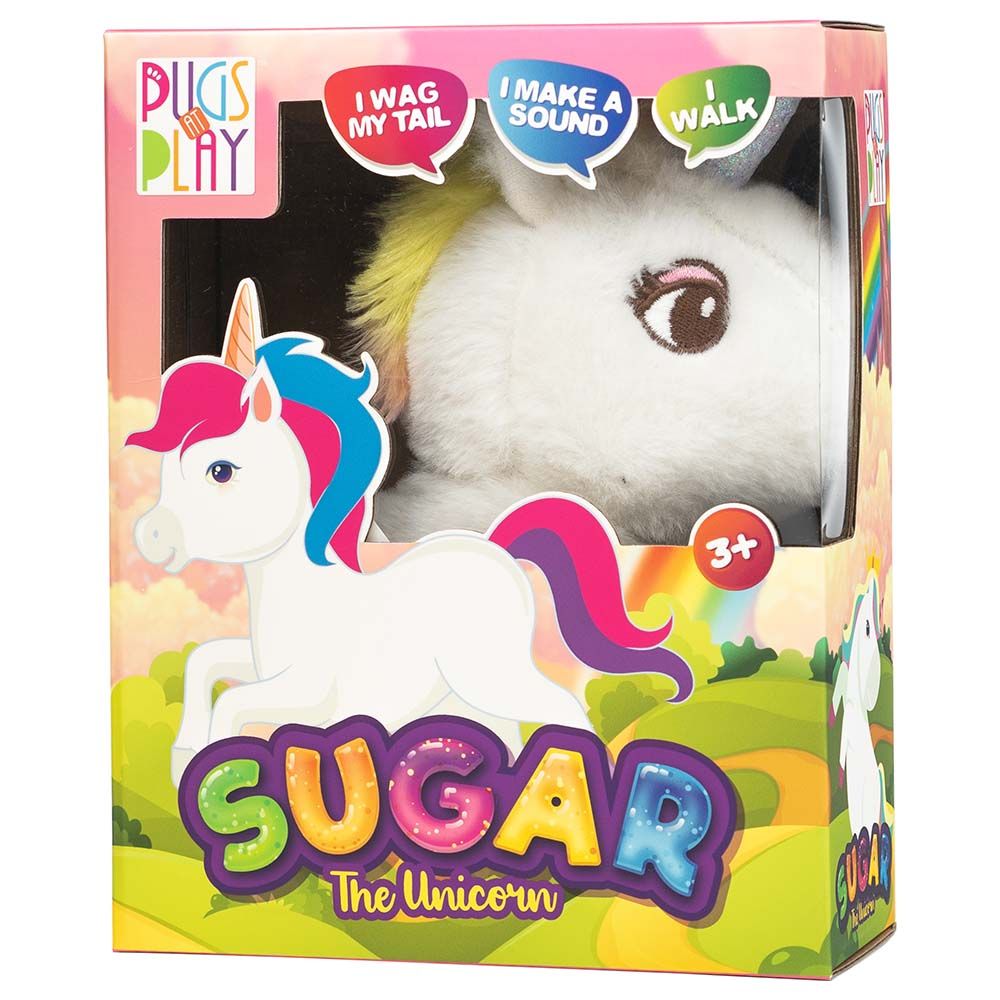 Pugs At Play - Sugar The Unicorn - Cream