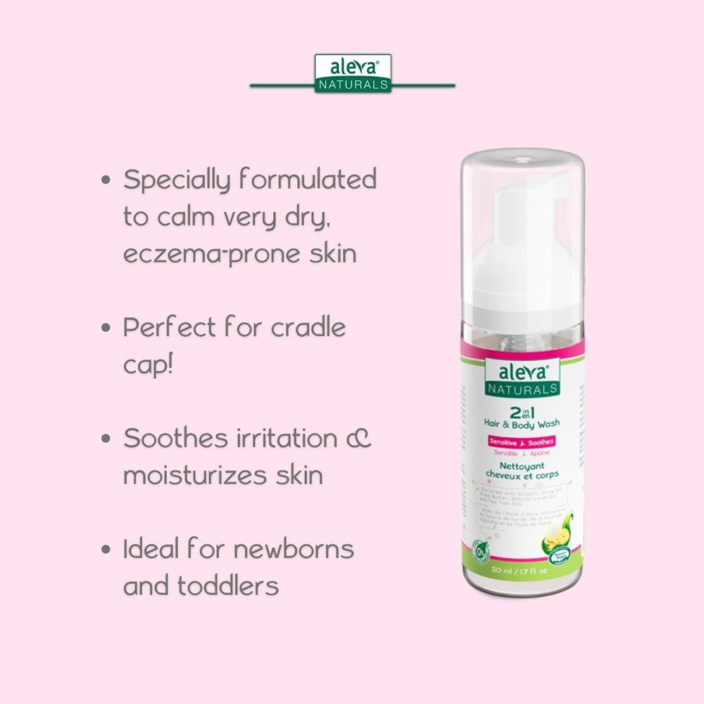 AlevaNaturals - 2-In-1 Baby Hair & Body Wash - 50ml