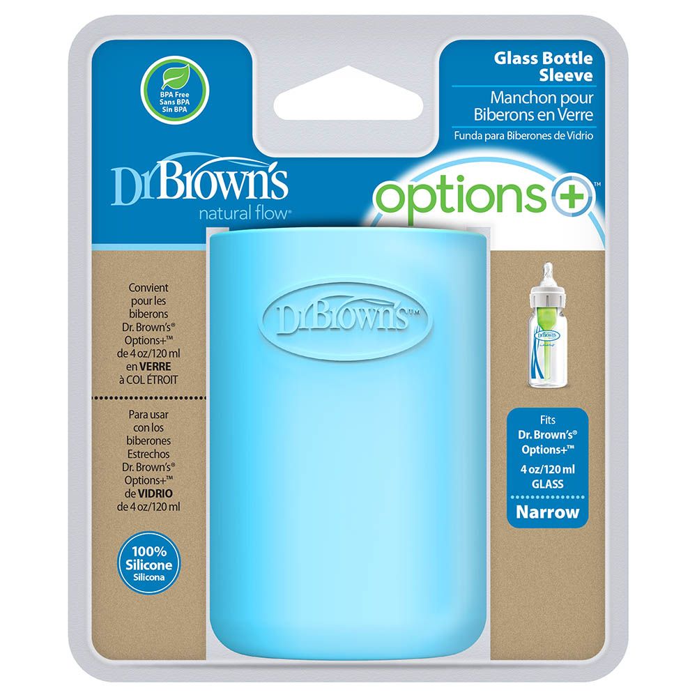 Dr. Brown's - 4oz/120ml Narrow Glass Bottle Sleeve - Blue