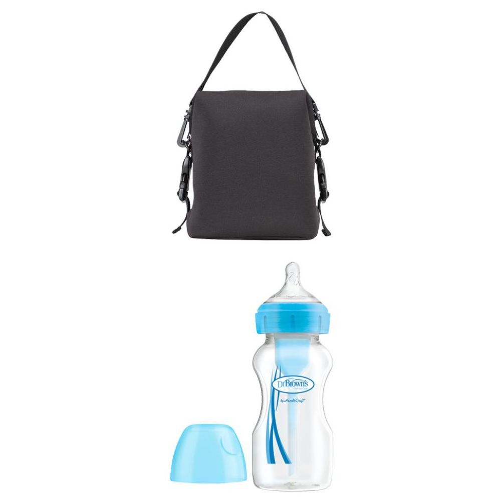 Dr. Brown's - Tote Bag Black & Options+ Anti-colic Bottle 270ml