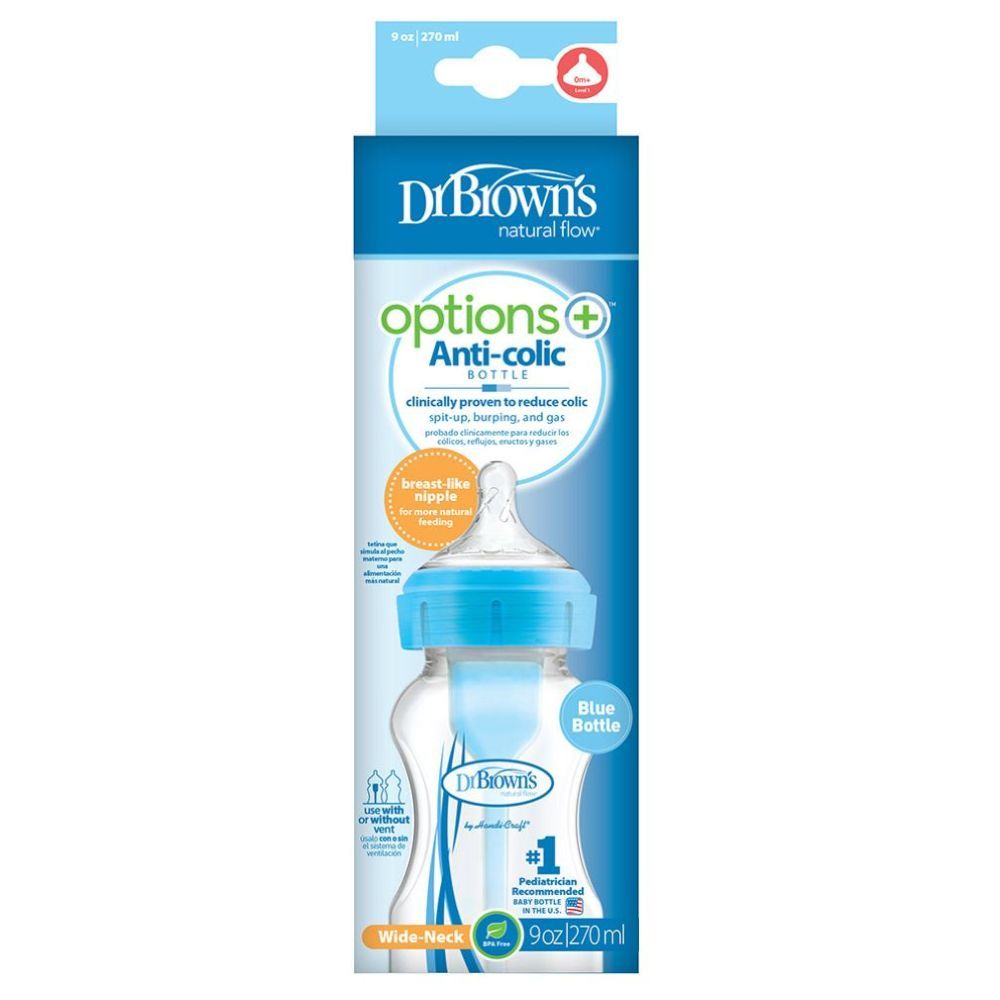 Dr. Brown's - Tote Bag Black & Options+ Anti-colic Bottle 270ml