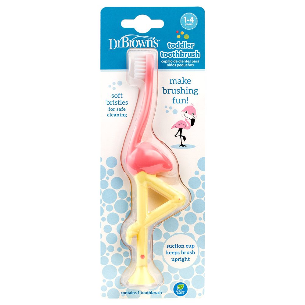 Dr. Brown's - Flamingo Toddler Toothbrush