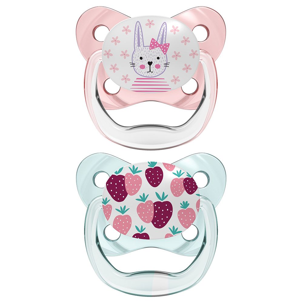 Dr. Brown's - Butterfly Shield Soother - 0-6M - Pink - 2pcs