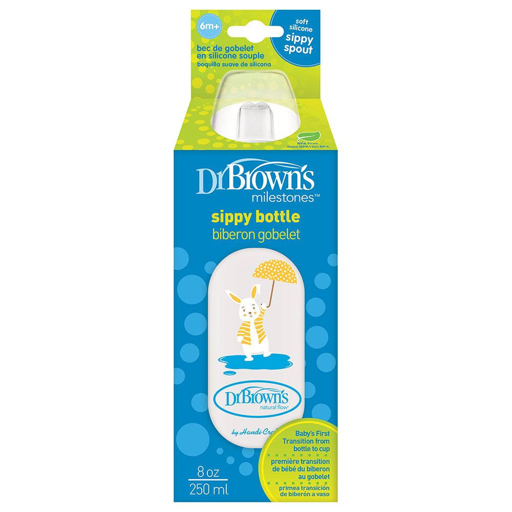 Dr. Brown's - Pp Narrow Options+Sippy Spout Bottle - Bunny