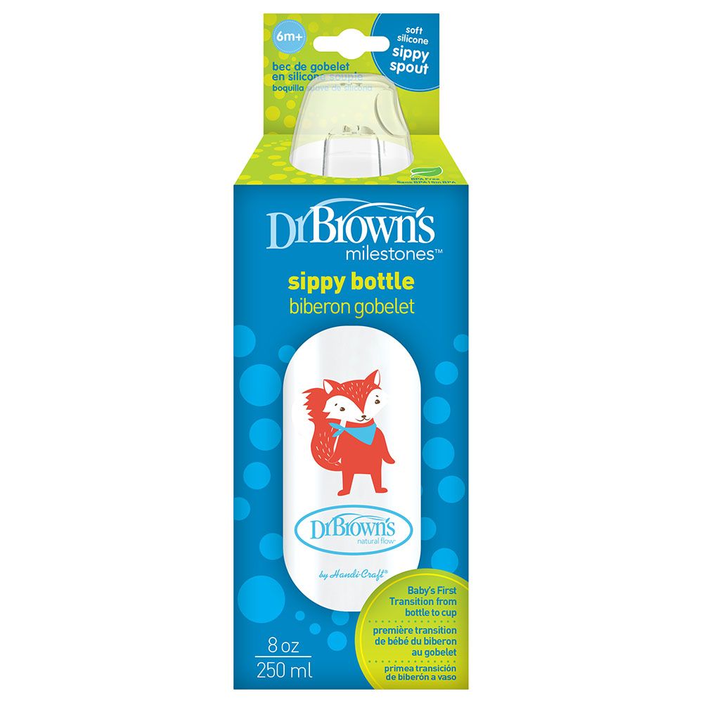 Dr. Brown's - Pp Narrow Options+Sippy Spout Bottle - Fox