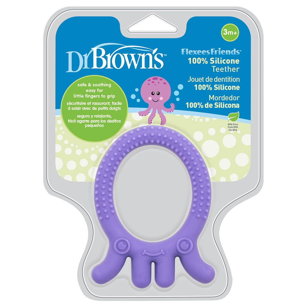 Dr. Brown's - Flexees Friends Octopus Teether - Purple