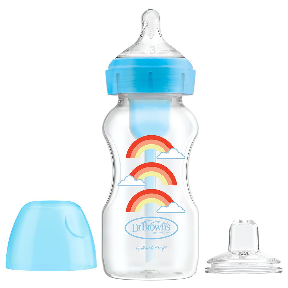 Dr. Brown's - Wide-Neck Options+ Rainbows Sippy Spout Bottle