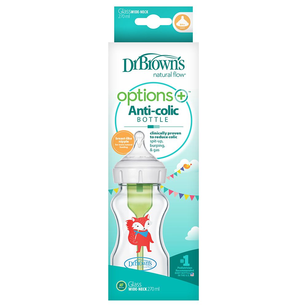 Dr. Brown's - Glass Anti Colic Bottle - 270ml