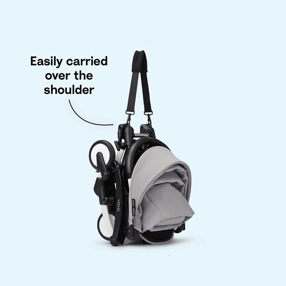 Stokke - YOYO 3 Black/White Frame With 6+ Newborn Color Pack Stroller