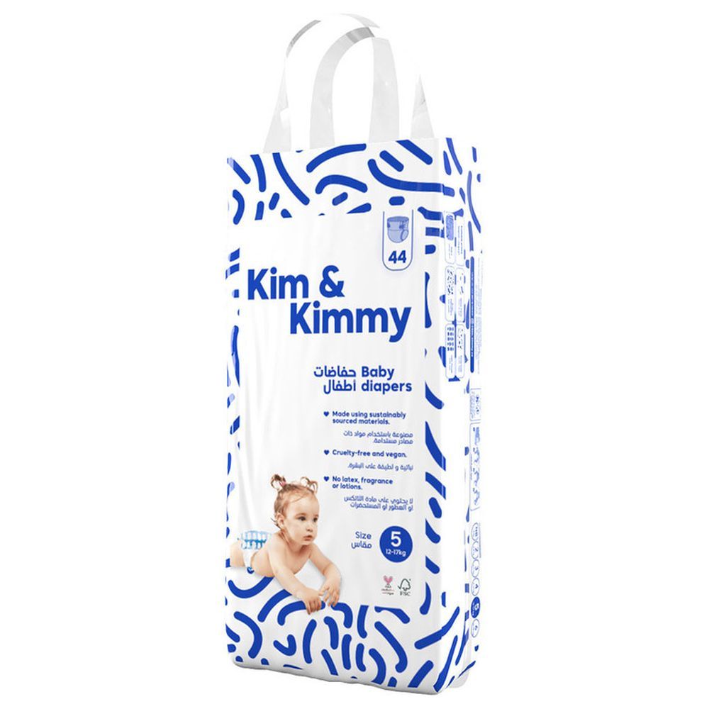 Kim & Kimmy - Little Clouds Diapers 12-17kg Size 5 - 44pcs