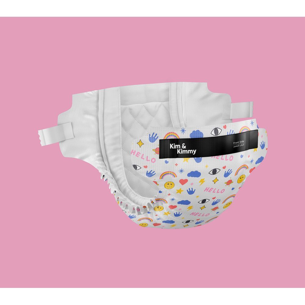 Kim & Kimmy - Funny Icons Diapers 4-8kg Size 2 - 72pcs