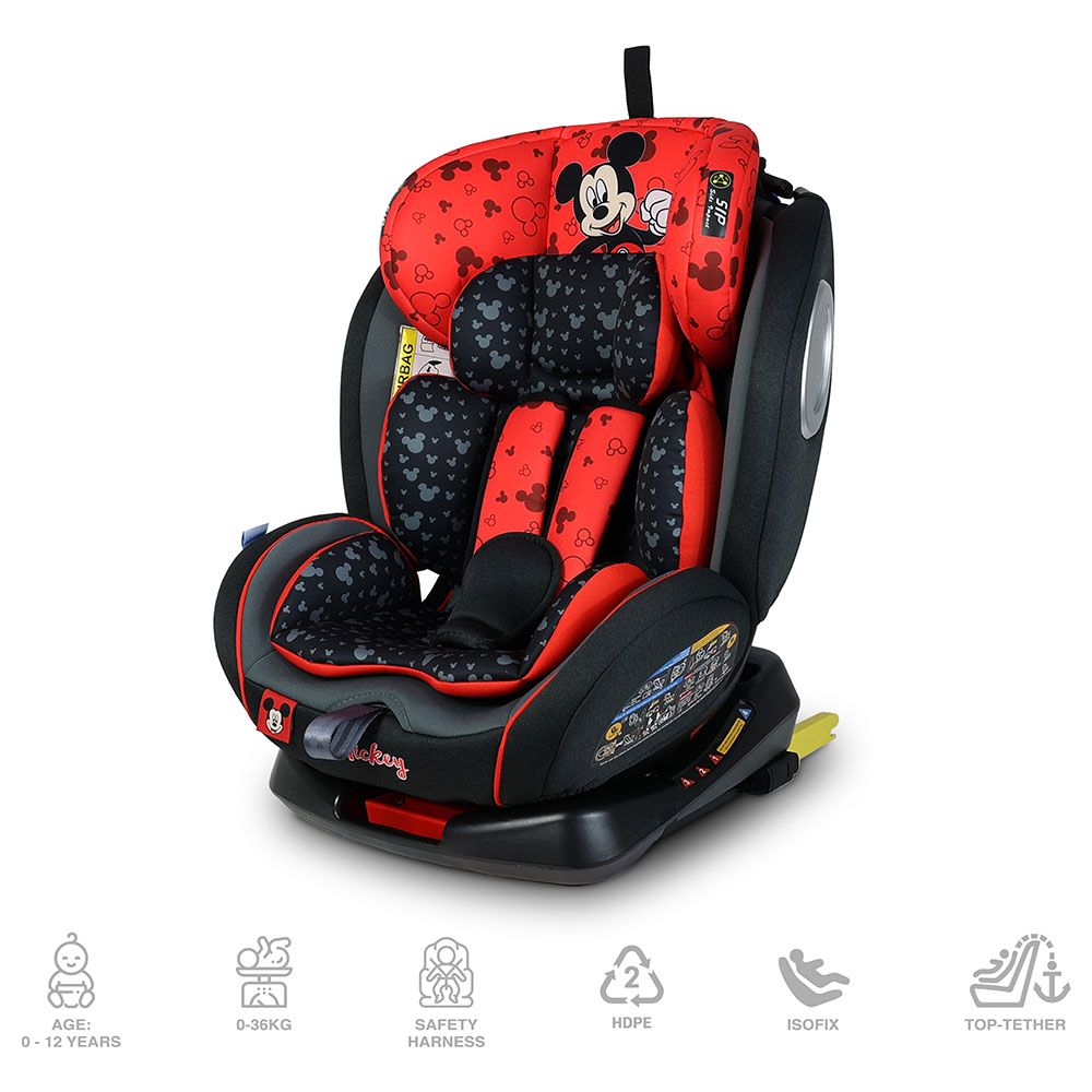 Disney - 4-in-1 Mickey Mouse Car Seat - Red