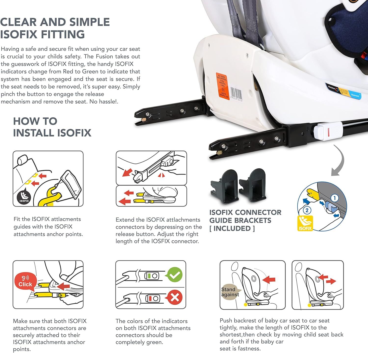 Nurtur - 4-In-1 Ultra Baby Car Seat Isofix 9 w/ Canopy - Shiny Grey