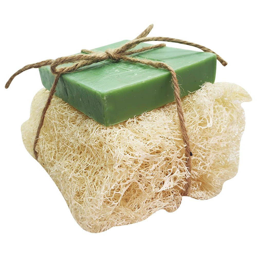 Ylabes - Loofa with Avocado Oil and Lavender Natural Organic Handmade Soap - 145g