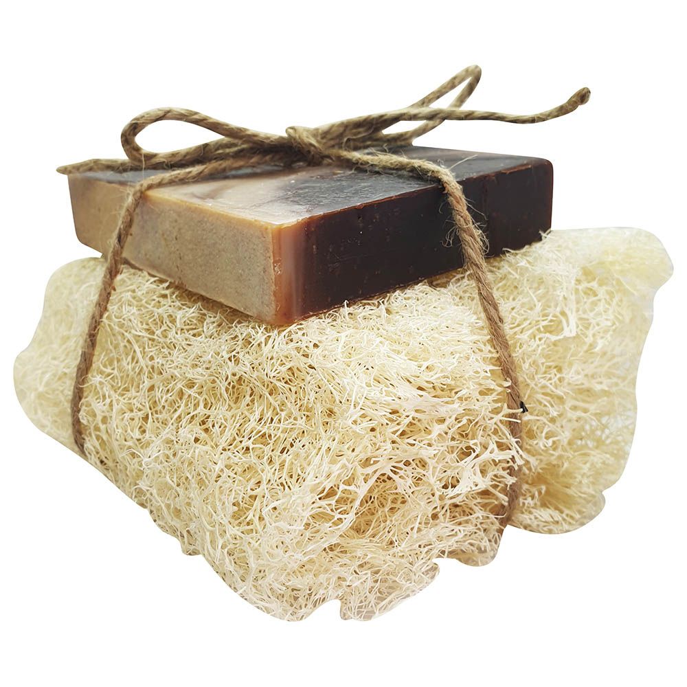 Ylabes - Loofah with Camel Milk & Cocoa Natural Handmade Soap - 145g