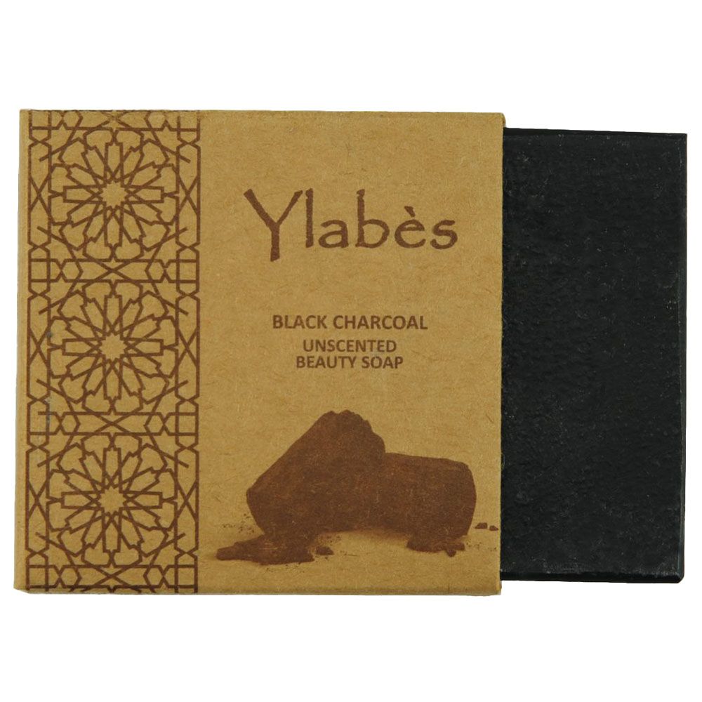 Ylabes - Black Activated Charcoal Natural Organic Handmade Soap - 100g