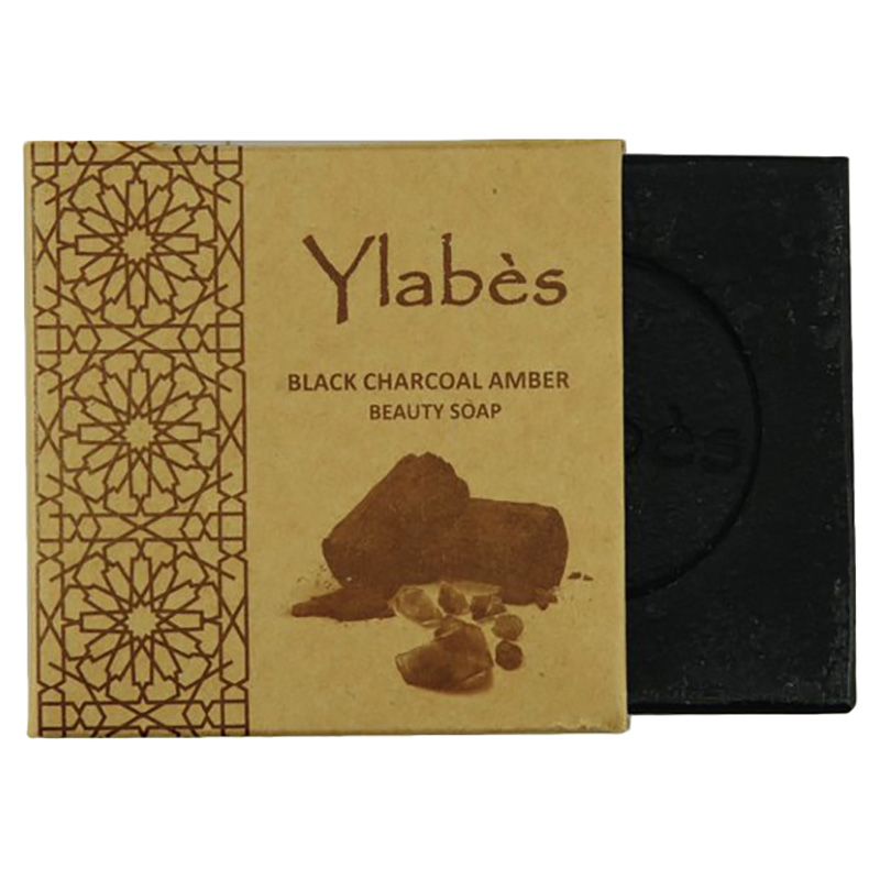 Ylabes - Amber Black Activated Charcoal Natural Organic Handmade Soap - 100g