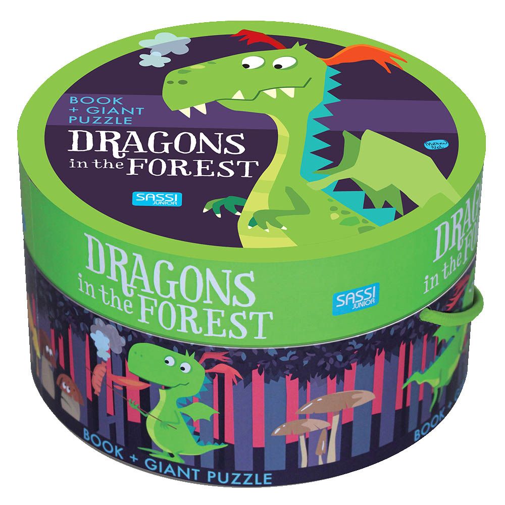 Sassi Junior - Dragons in the Forest Book & Giant Puzzle